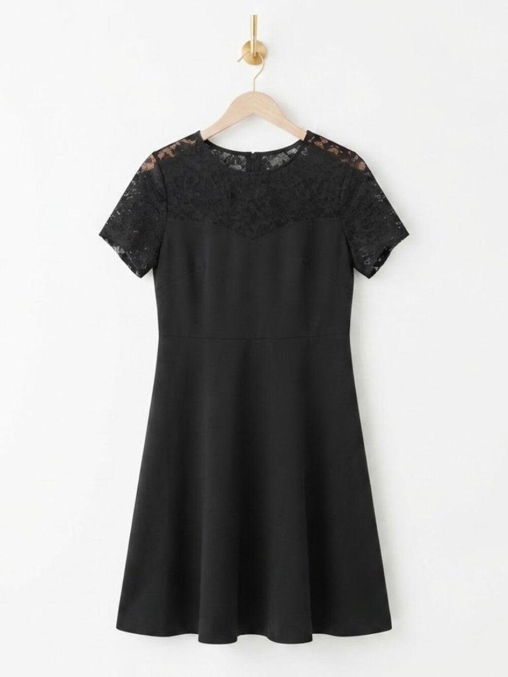 Black Lace Cocktail Dress XL Gothic Whimsigoth Dark Academia Elegant